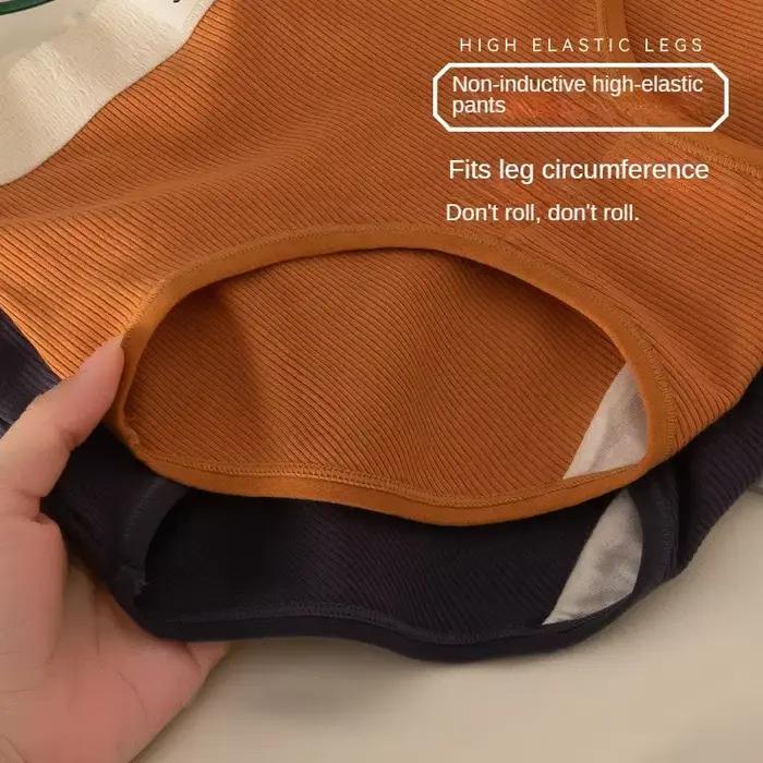 Lot de 3 culottes pour femmes en coton doux, sous-vêtements intimes tendance, couvrant les hanches, respirants, sexy, contrastés, style sport
