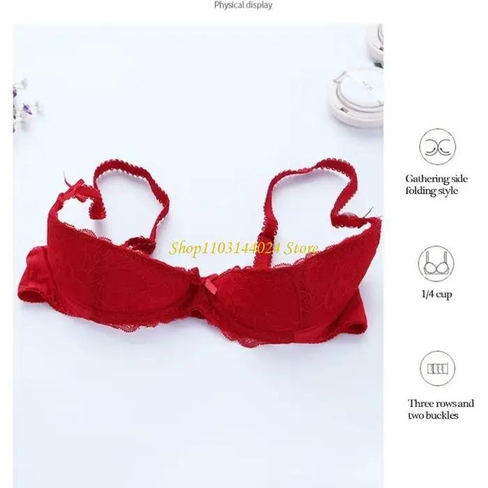 Soutien-gorge féminin en coton avec coupe triangle et décoration patchwork pour maintien parfait et décolleté sublime pour femmes occasions spéciales