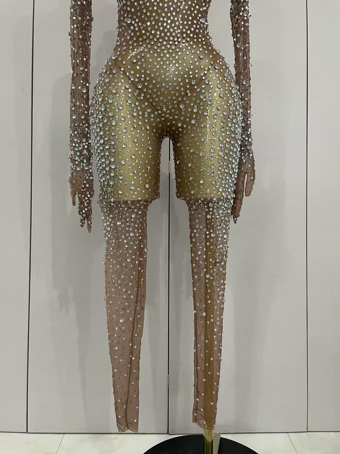 Combinaison élégante et sexy en polyester avec motifs pantalon crayon pour femmes, soirées club, événements de fête et anniversaires