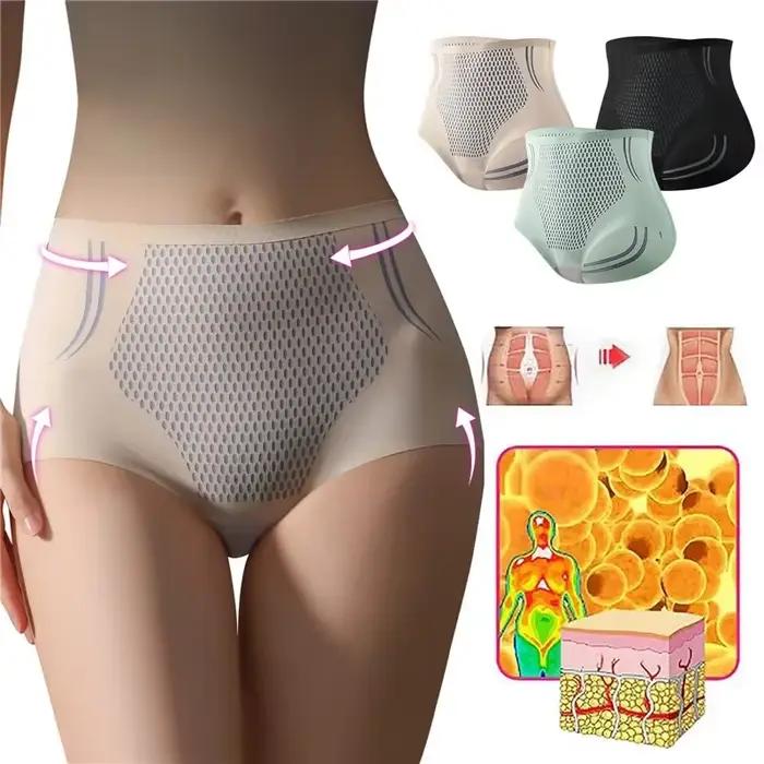 Culottes sculptantes IceSilk - Shorty gainant taille haute pour femme | Technologie Ion Fiber, culottes amincissantes sculptantes