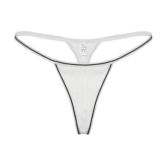 Sexy jednodielne nízke tangá bez švov z antibakteriálnej bavlny pre ženy