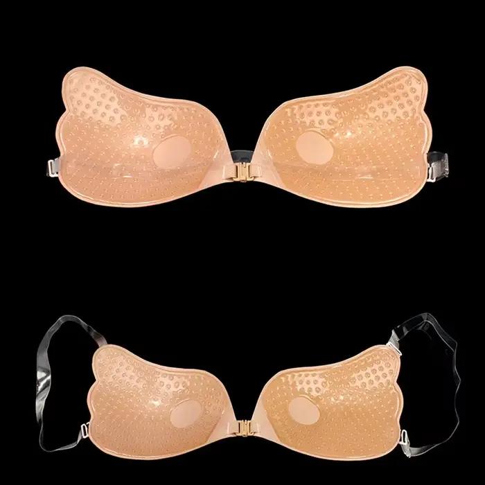 Cache-mamelon Invisible soutien-gorge Lingerie femmes Push Up Silicone mariage collant réutilisable bretelles transparentes dos nu Bikini