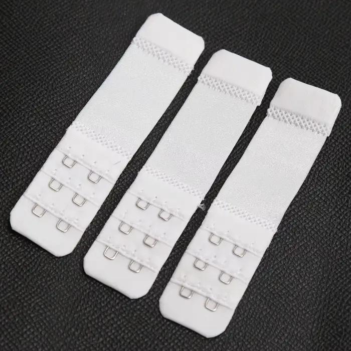 Lot de 3 rallonges de soutien-gorge à 2 crochets et 3 rangées, confortables et élastiques, avec boucles arrière ajustables pour femmes