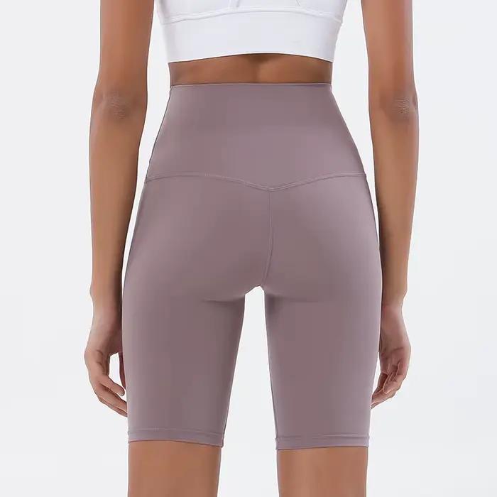 Shorts de yoga pour femmes en nylon et élasthanne haute qualité pour la pratique du yoga et du fitness en salle ou en plein air