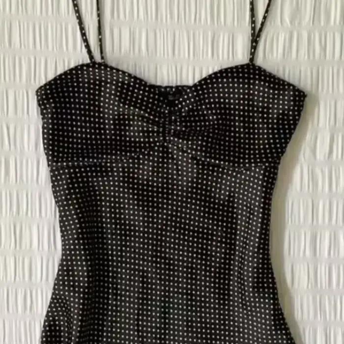 Dámske vintage bodkované tielko
