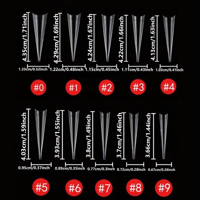 60 ks/100 ks/120 ks kompletný kryt falošné nechty dlhé Stiletto tipy vyrezávané číre tlačidlo na