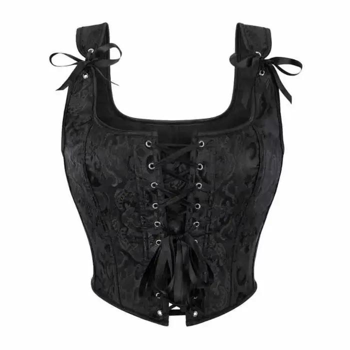 Gotický korzet s ramienkami na šnurovanie Vintage Bustier Steampunk Korsett Tvarovacie oblečenie pre ženy Sexy Corselet Feminino