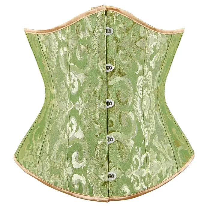 Vintage podprsienkový korzet pre ženy gotický žakárový plastový kostice basque telo tvarovač formovač pásu bustier