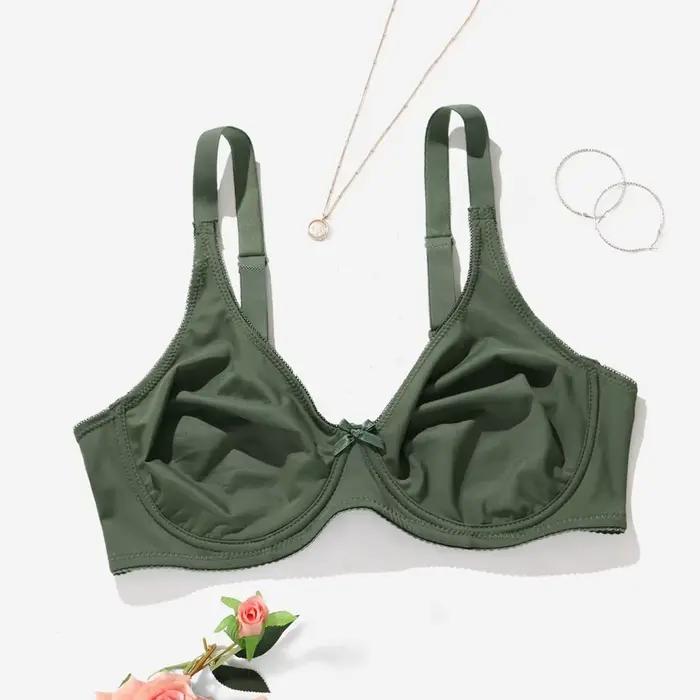 BEAUWEAR podprsenka s kosticami pre veľké prsia žena hladká veľká veľkosť podprsenky pre ženy tenká spodná bielizeň bez podšívky 0XL-5XL