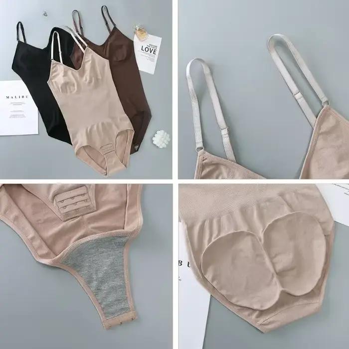 Body Shaper Shapewear sculptant sans manches ventre contrôle Body pour femmes taille mince formateur avec crochets grande taille