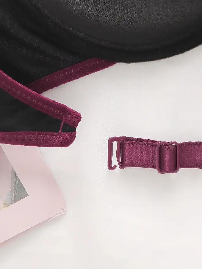 Soutien-gorge sexy papillon brodé suspendu au cou pour femme avec anneau en acier rassemblement push up confortable soutien-gorge ajusté A2181