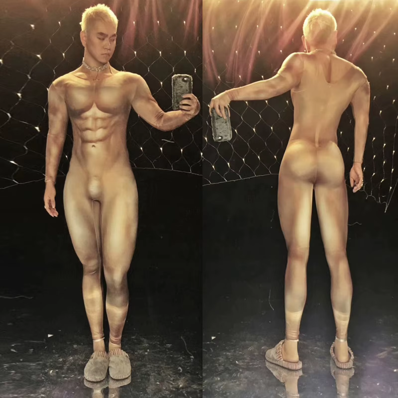 Combinaison sexy à imprimé serpent pour femmes, tenue de pole légiti, une pièce, pour défilés, araig
